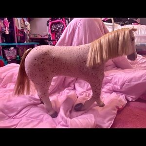 American Girl Saige Horse, White with Spots